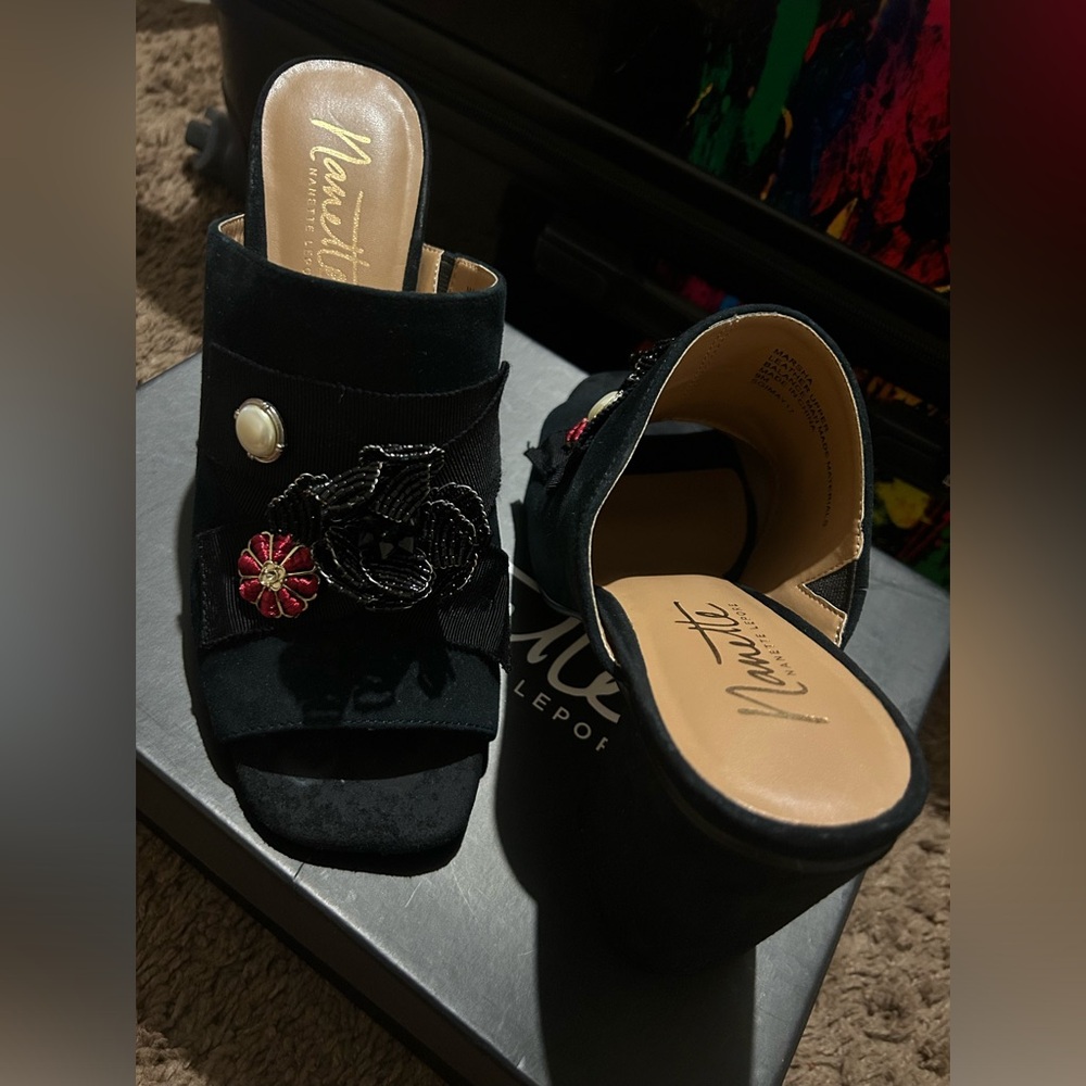 Nanette Lepore Suede Heels